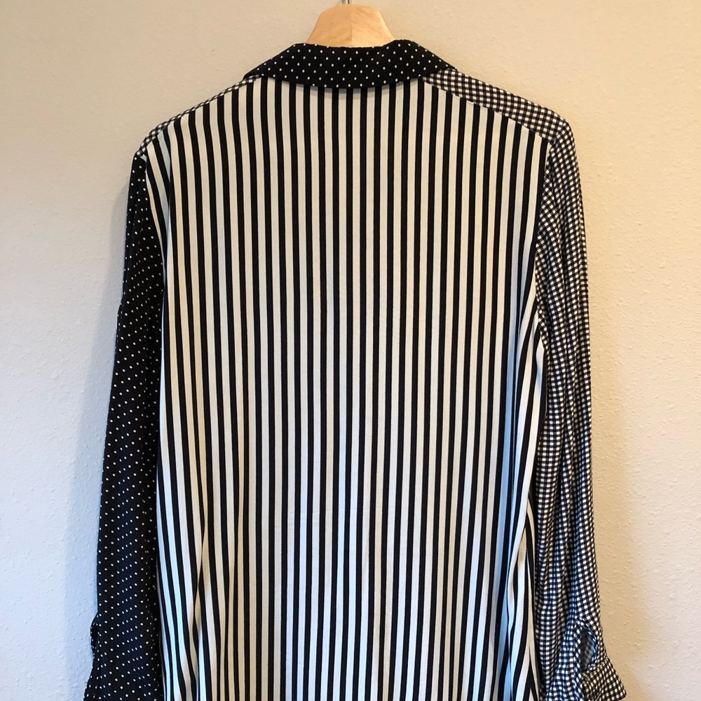 Topshop Multi Print Button Down - image 3